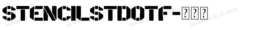 StencilStdotf字体转换