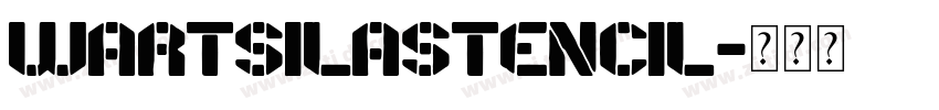 WartsilaStencil字体转换
