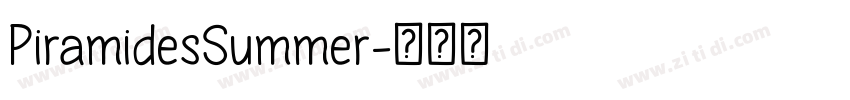 PiramidesSummer字体转换