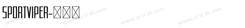 SPORTVIPER字体转换