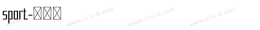 sport字体转换
