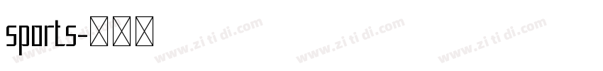 sports字体转换