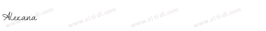 Alexana字体转换