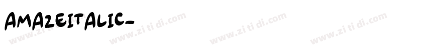 amazeitalic字体转换