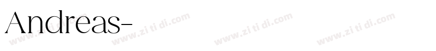 Andreas字体转换