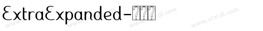 ExtraExpanded字体转换