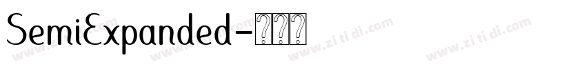 SemiExpanded字体转换 SemiExpanded字体转换