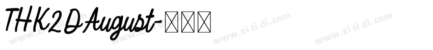 THK2DAugust字体转换