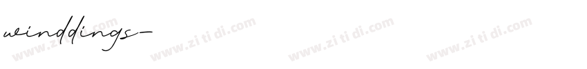 winddings字体转换