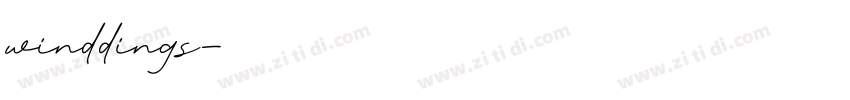 winddings字体转换