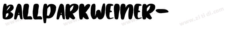 ballparkweiner字体转换