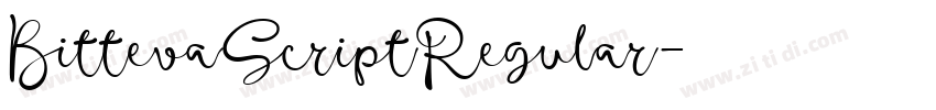 BittevaScriptRegular字体转换 BittevaScriptRegular字体转换