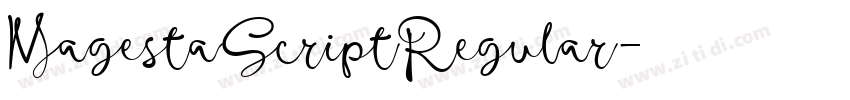 MagestaScriptRegular字体转换