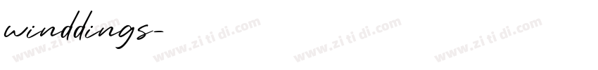 winddings字体转换