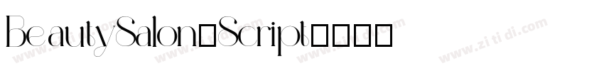 BeautySalon_Script字体转换