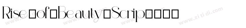 Rise_of_Beauty_Scrip字体转换