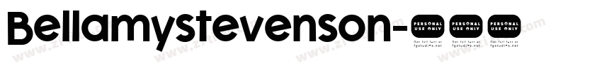 Bellamystevenson字体转换