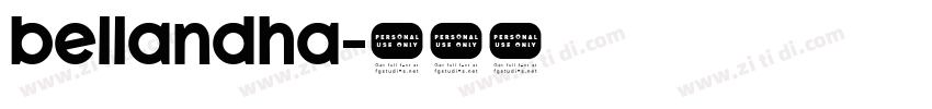bellandha字体转换