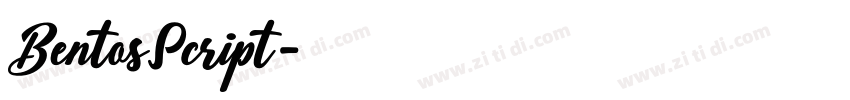BentosScript字体转换