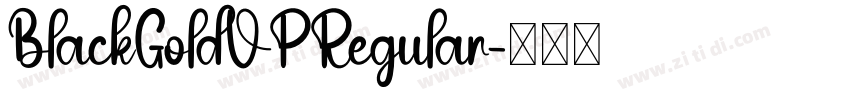 BlackGoldVPRegular字体转换