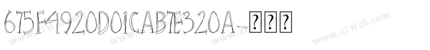 675f4920d01cab7e320a字体转换