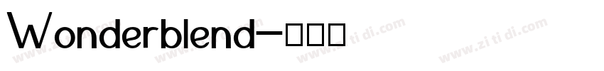 Wonderblend字体转换