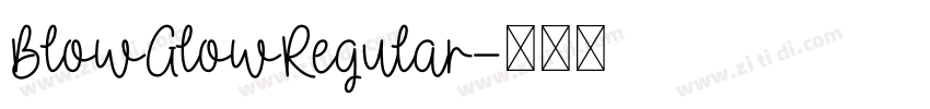BlowGlowRegular字体转换