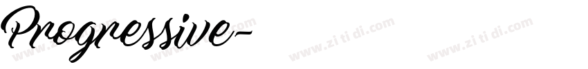 Progressive字体转换