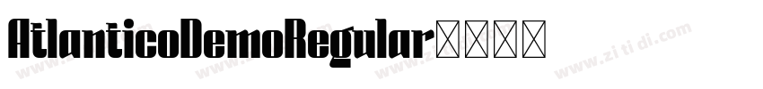 AtlanticoDemoRegular字体转换
