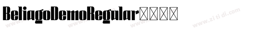 BeliagoDemoRegular字体转换