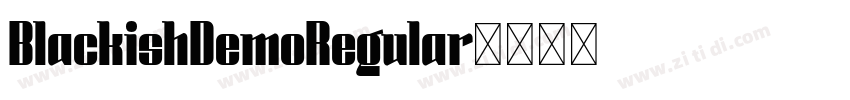 BlackishDemoRegular字体转换