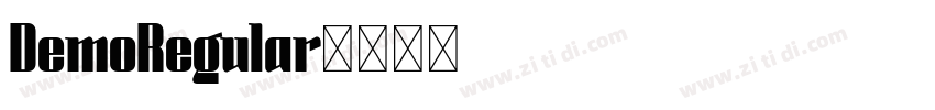 DemoRegular字体转换