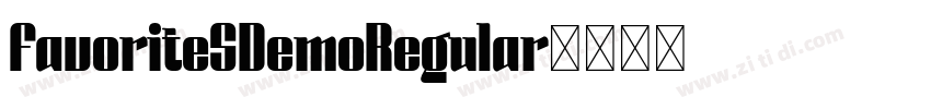FavoriteSDemoRegular字体转换