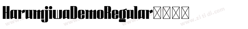 HarumjiwaDemoRegular字体转换