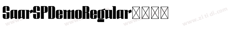 SaarSPDemoRegular字体转换