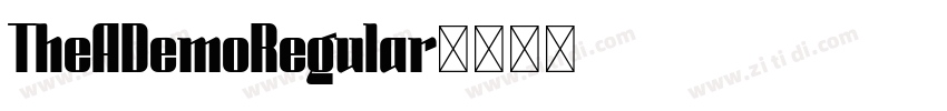 TheADemoRegular字体转换