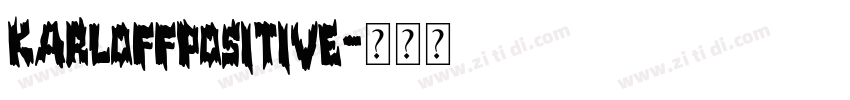 KarloffPositive字体转换