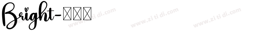 Bright字体转换