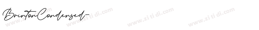 BrintonCondensed字体转换