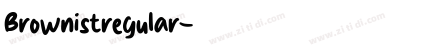 Brownistregular字体转换