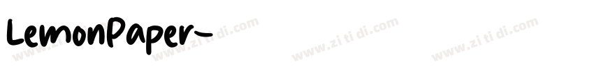 LemonPaper字体转换