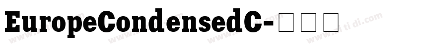 EuropeCondensedC字体转换