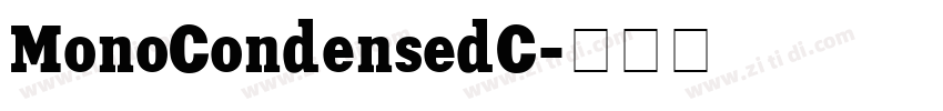 MonoCondensedC字体转换