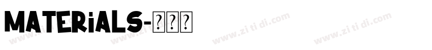 materials字体转换
