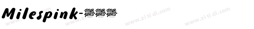 Milespink字体转换