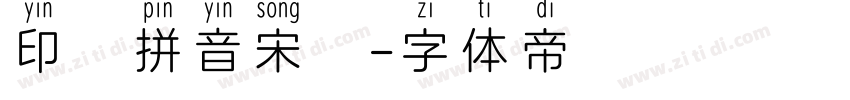 印雲拼音宋體字体转换