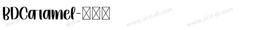 BDCaramel字体转换