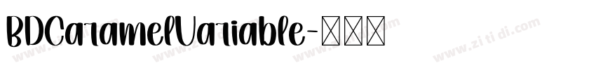 BDCaramelVariable字体转换