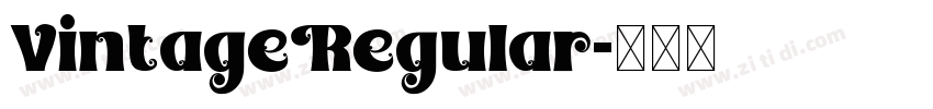 VintageRegular字体转换