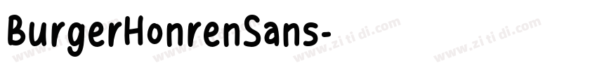 BurgerHonrenSans字体转换